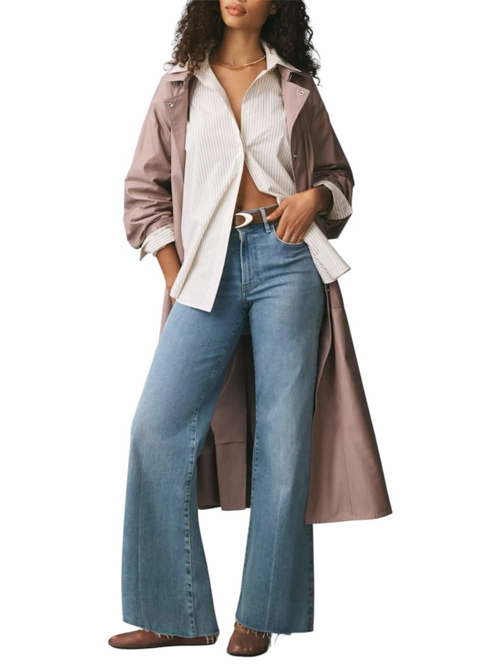 FRAME Le Slim Palazzo High-Rise Wide-Leg Jeans Size 27